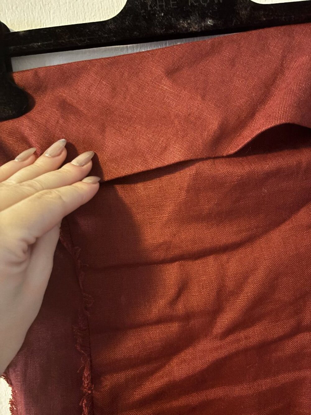 Reformation Zara Linen Dress in Chianti Size 4 - Picture 5 of 7